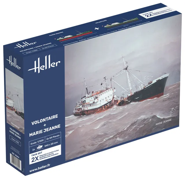Heller Twinset Volontaire + Marie Jeanne 1/200 maquette bateau