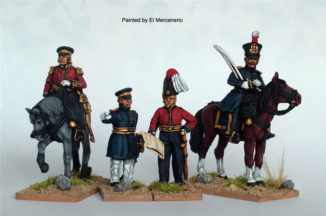 Perry ISA37 état-major BAL officiers figurines 28mm