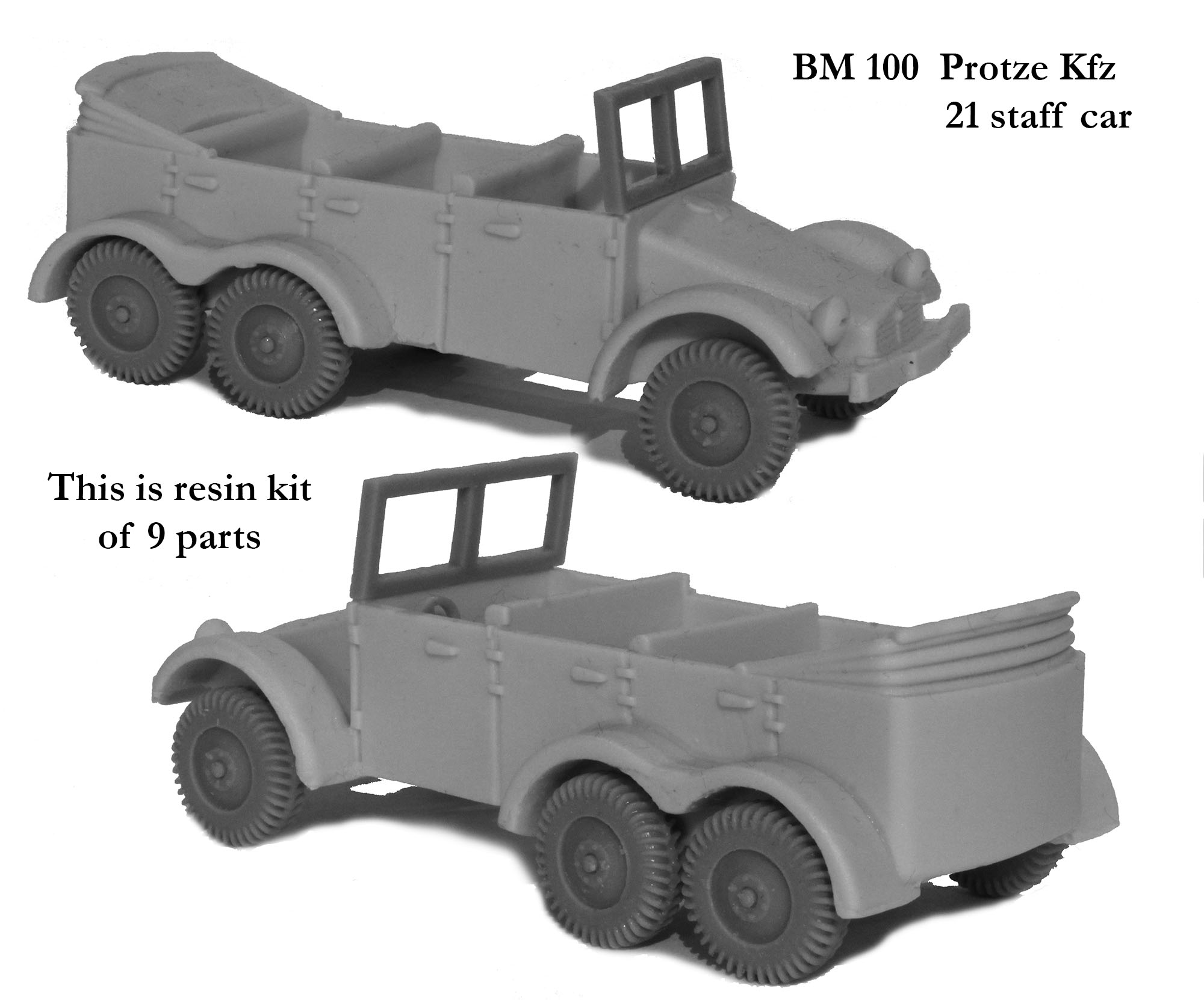 Perry BM 100 Protze Kfz 21 voiture état-major 28mm