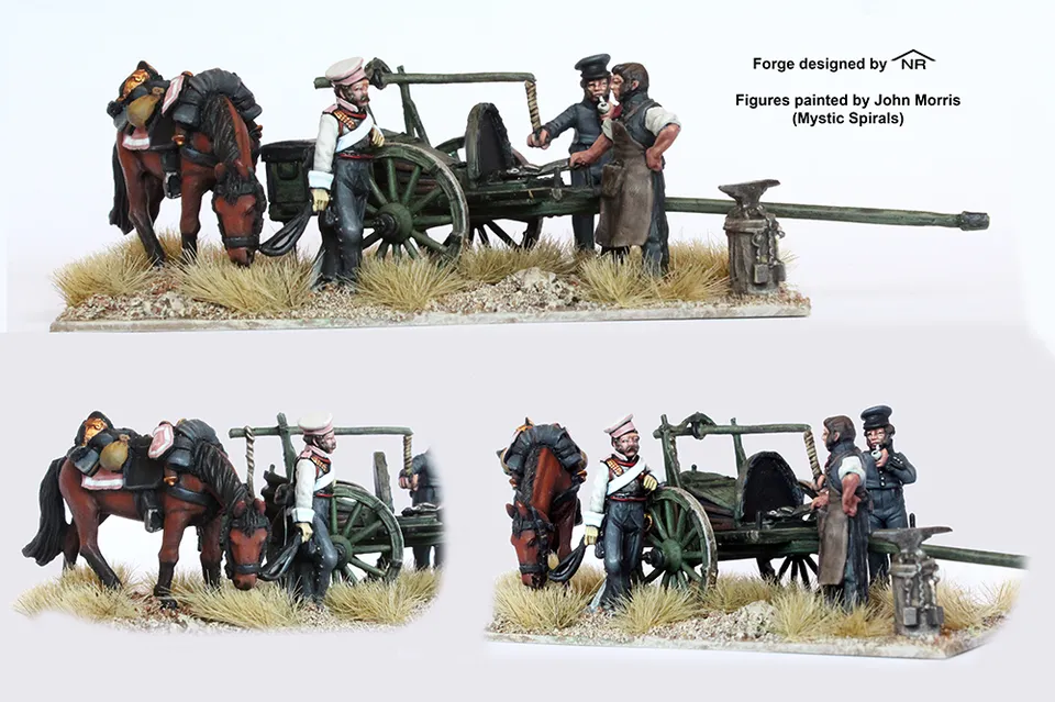 Perry Miniatures Napoleonic RN 74 maquette forge campement