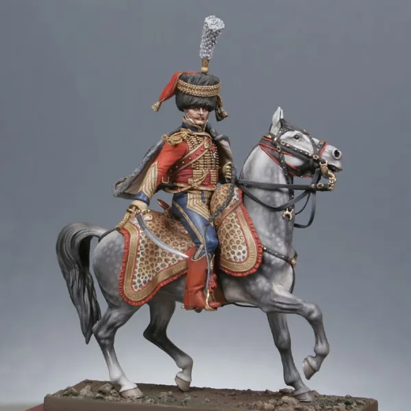 ART GIRONA Miniatures Colonel de hussards 6ème 1809 figurine
