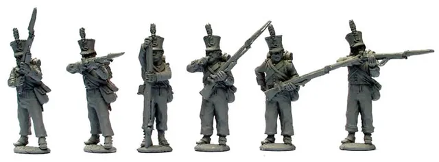 Perry Napoleonic DB34 Dutch Belgian Jager figurines tirailleurs