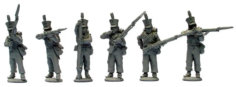Perry Napoleonic DB34 Dutch Belgian Jager figurines tirailleurs