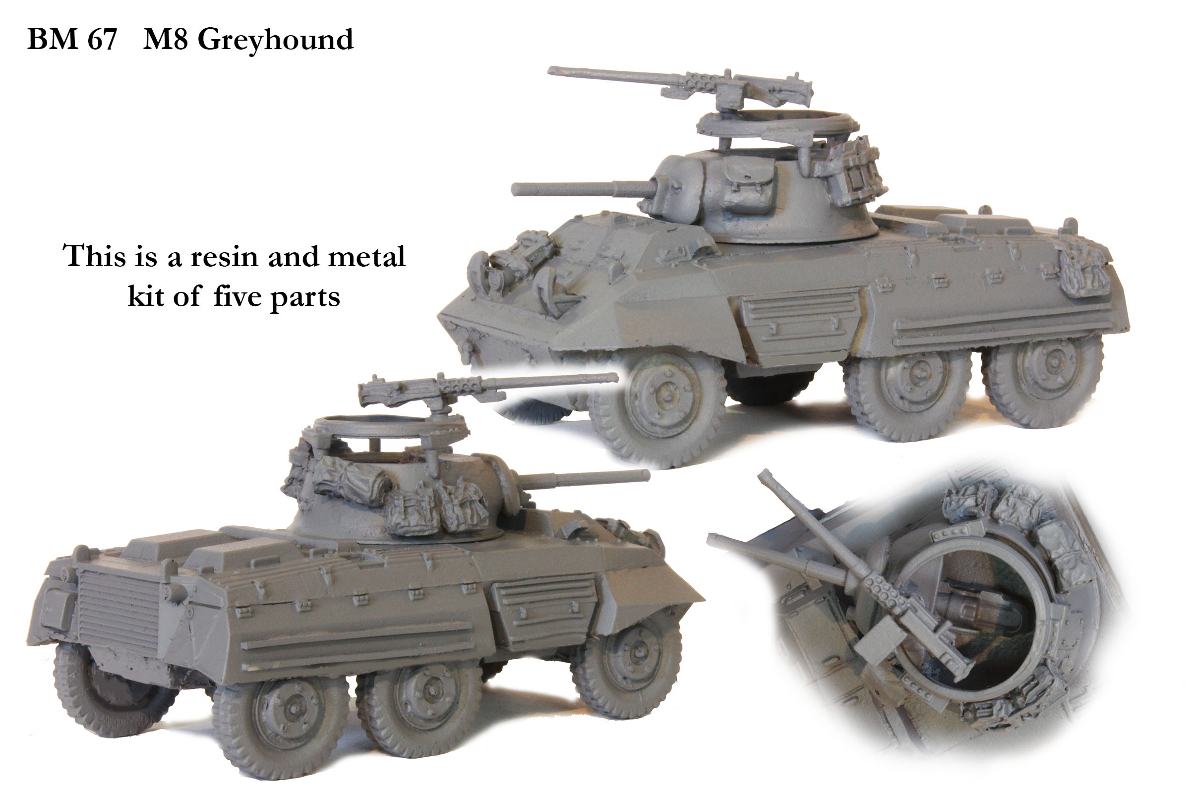 Perry Miniatures World War 2 BM 67 M8 Greyhound maquette blindé