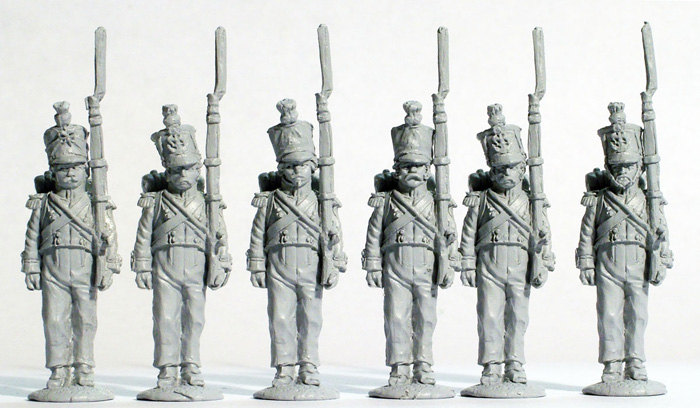 Perry Napoleonic FN79 figurines compagnies flanc garde-à-vous