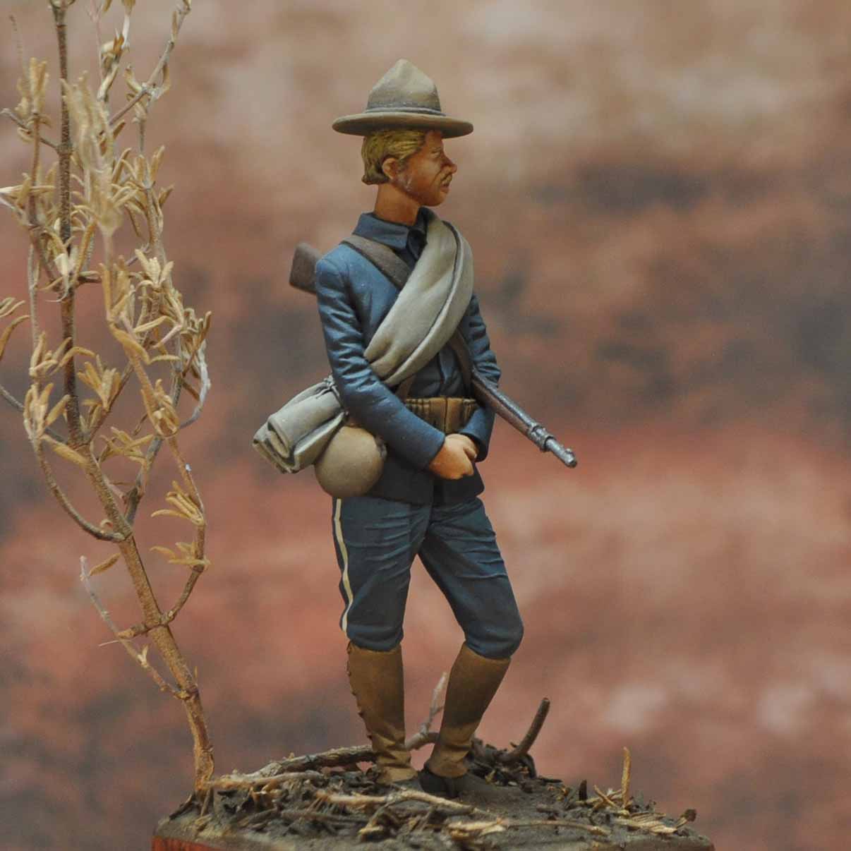 ART GIRONA International Serie American Infantryman Cuba figurine 54mm