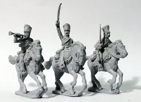 Perry Napoleonic PN24 commandement hussards figurines galop
