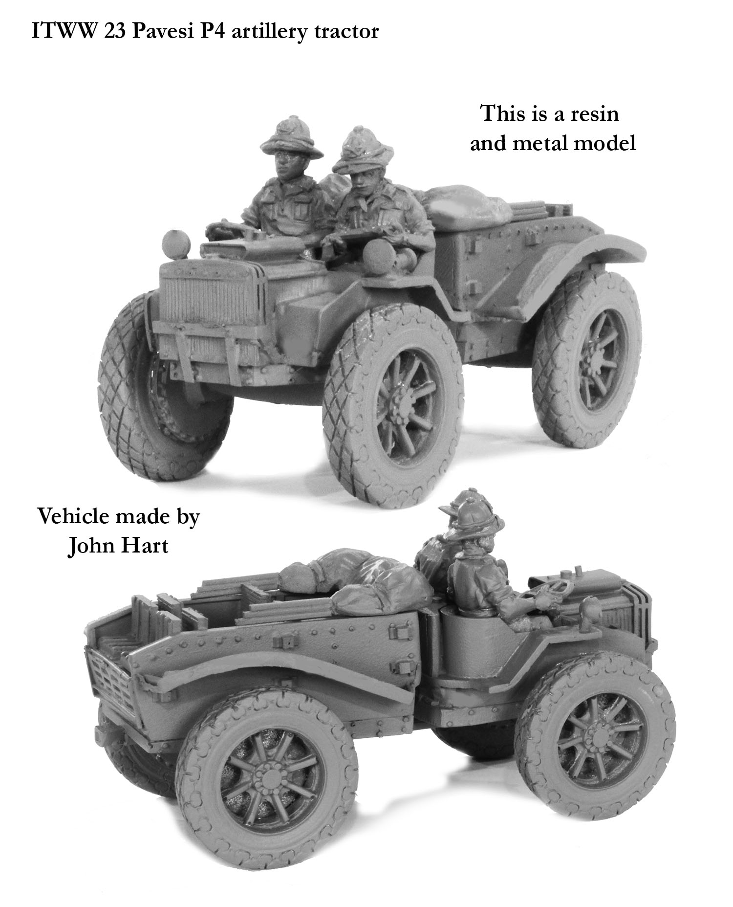 Perry World War 2 ITWW 23 Pavesi P4/100 maquette 28mm