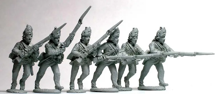 Perry Miniatures AW96 figurines fusiliers Hesse-Cassel charge
