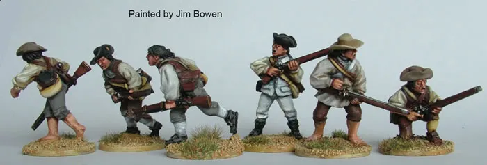 Perry AW142 milice du Sud ligne de tir figurines 28mm