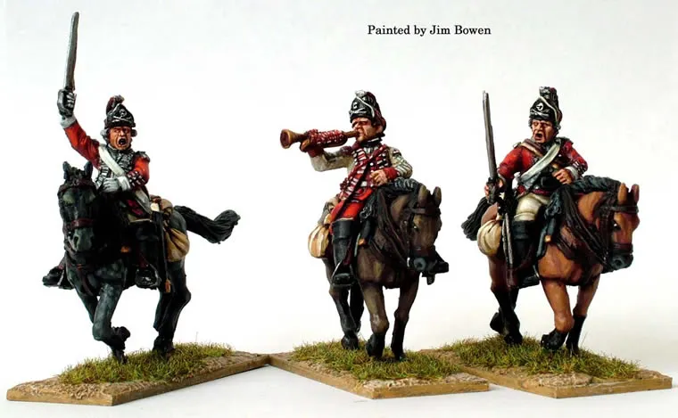 Perry AW13 figurines 17th Light Dragoons command métal 28 mm
