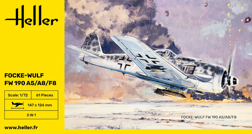 Heller The 9.99 FW 190 A5/A8/F8 1/72 maquette avion