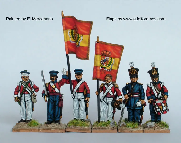 Perry Miniatures Carlist War ISA43 figurines commandement 28mm