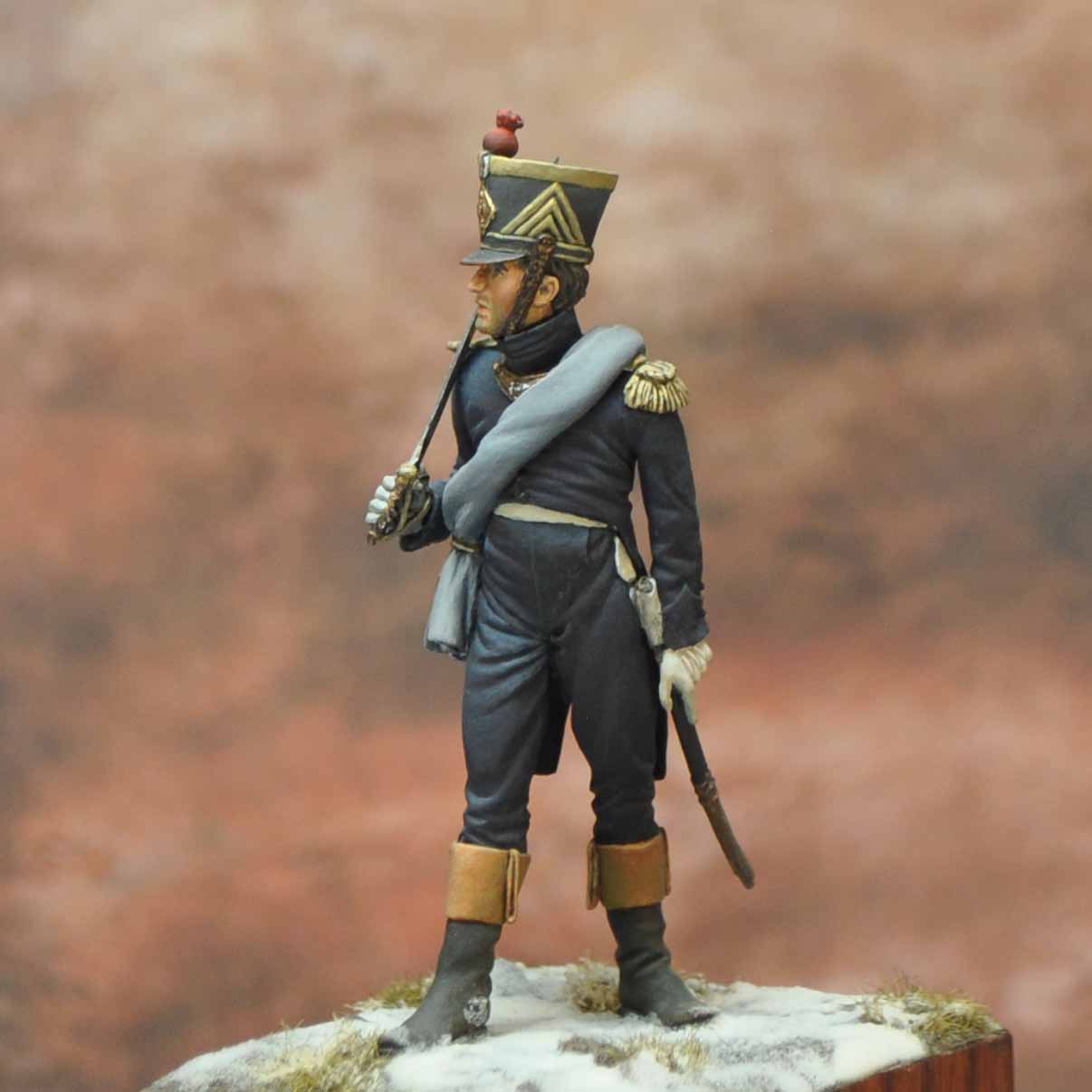 ART GIRONA Napoleonic War Grenadier Officer figurine France 1807