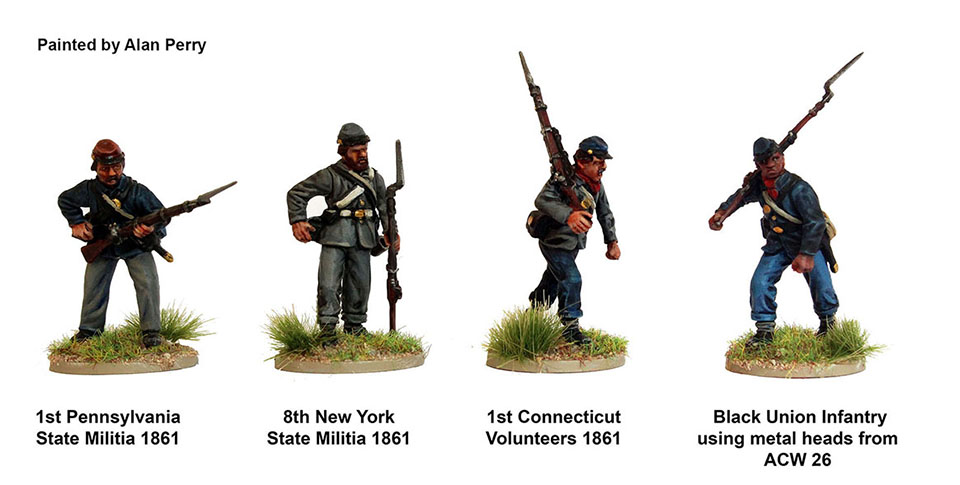 Perry Miniatures ACW 115 infanterie Union boîte 40 figurines