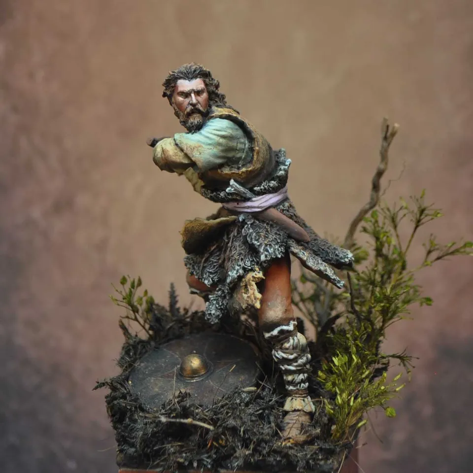 Art Girona 70mm Germanic Warrior figurine guerrier germanique