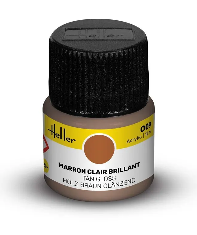 Heller Acrylic 009 peinture marron clair brillant