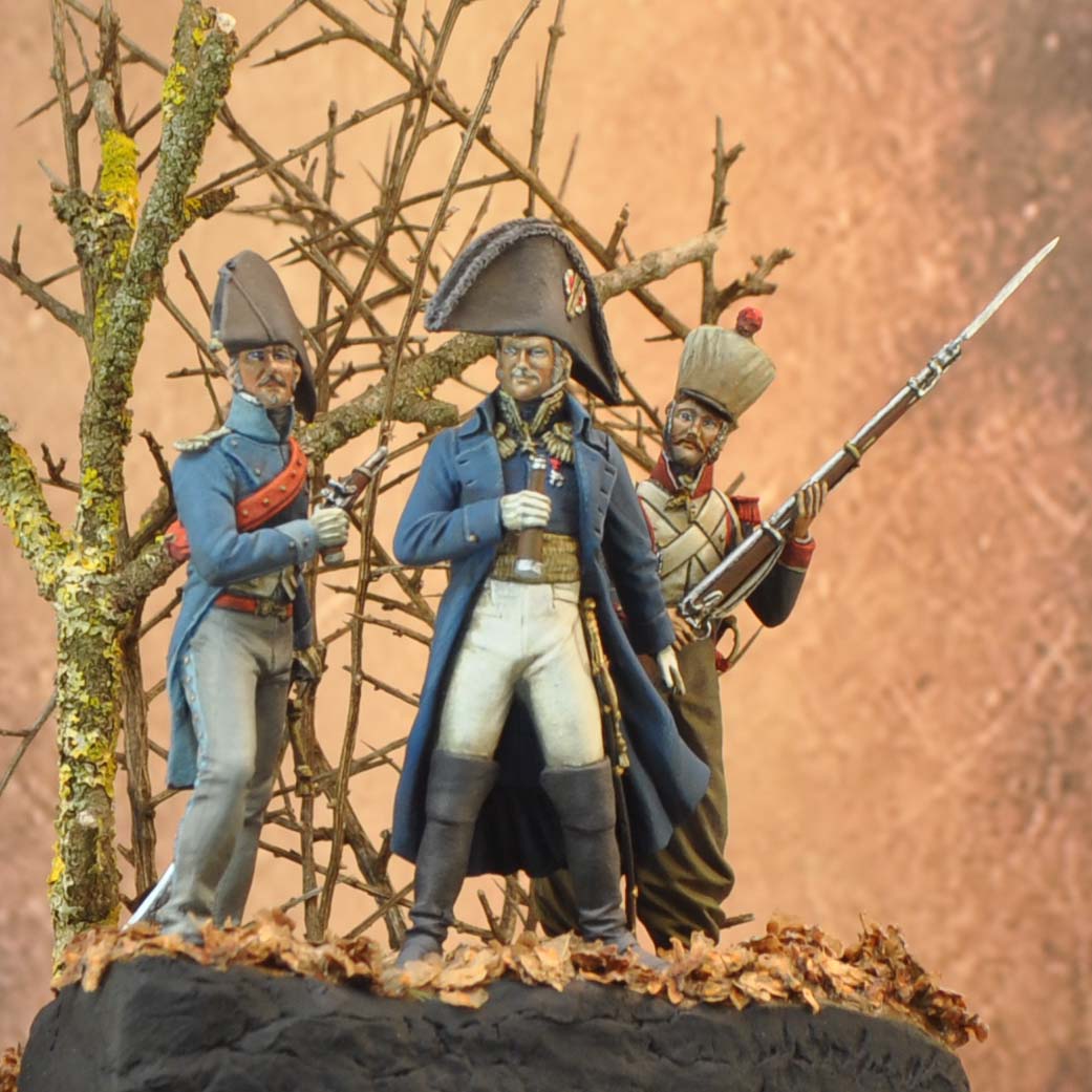 Art Girona General Serie Surveiller l’ennemi 1812 figurine Empire