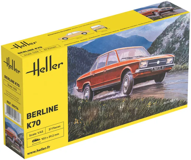 Heller The 9.99 K70 maquette voiture 1/43 plastique