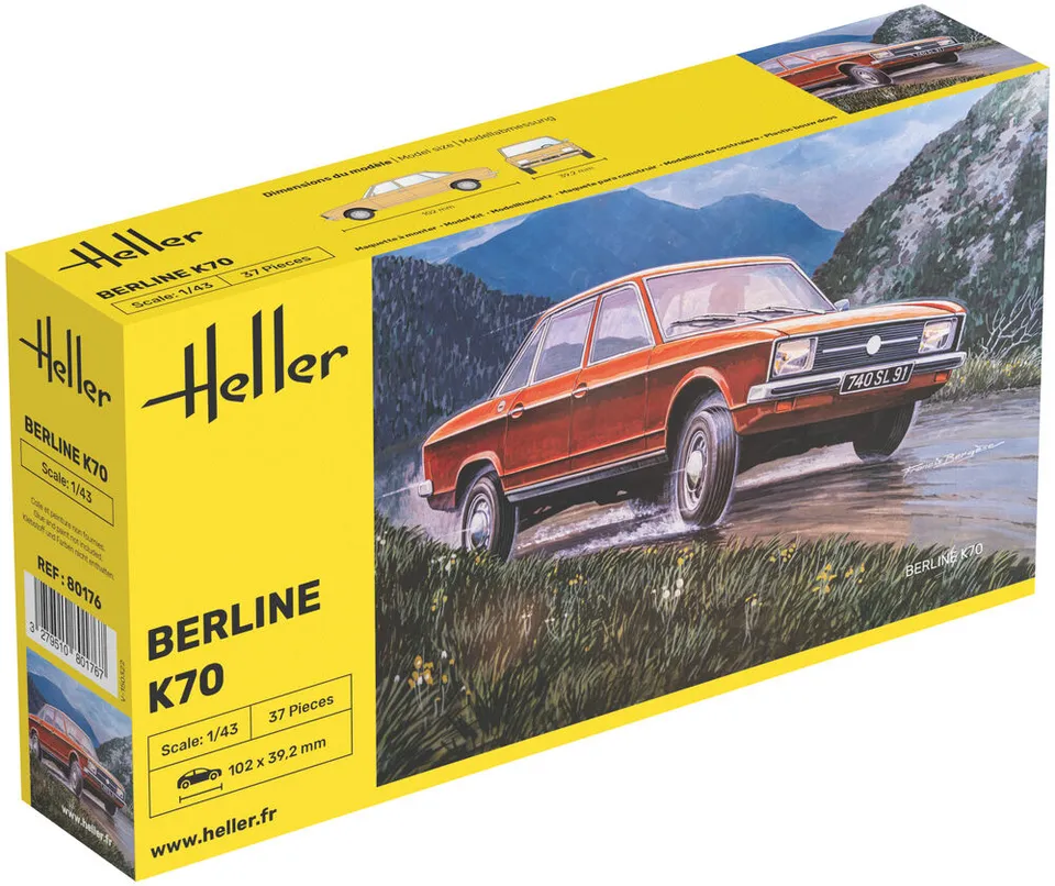 Heller The 9.99 K70 maquette voiture 1/43 plastique