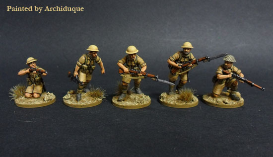 Perry Plastic WW1 Desert Rats boîte 38 figurines désert 1940-43