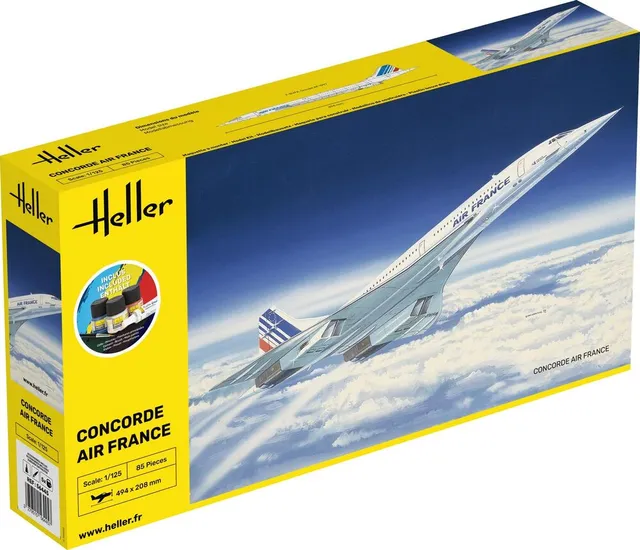 Heller Starter Kit Concorde AF 1/125 maquette avion complet