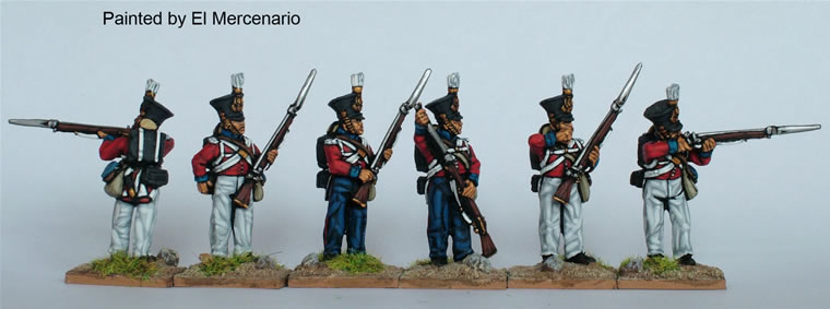 Perry Carlist War ISA44 BAL compagnies centre figurines tir