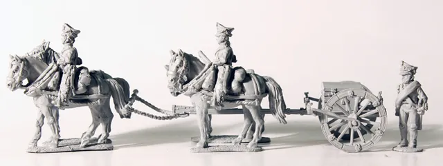 Perry Miniatures Napoleonic RN 18 caisson 4 chevaux figurines
