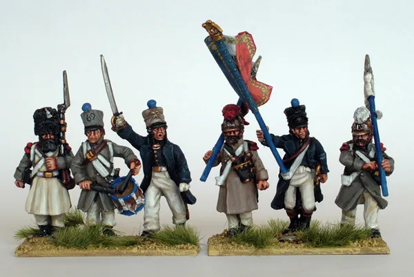 Perry Napoleonic FN99 infanterie capote figurines commandement