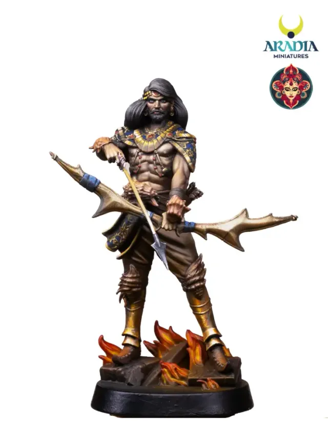 Aradia Kali Yuga Arjuna Figurine résine archer 75 mm