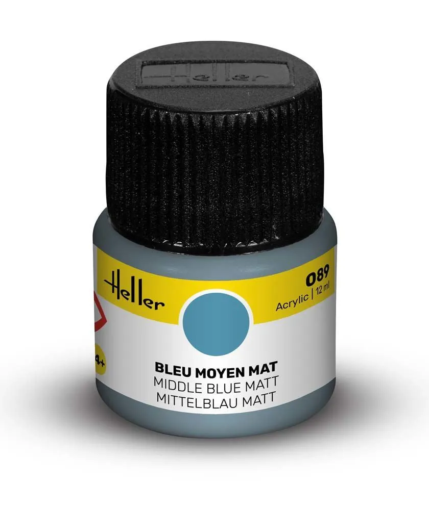 Heller Historical Collection peinture acrylique 089 bleu moyen mat