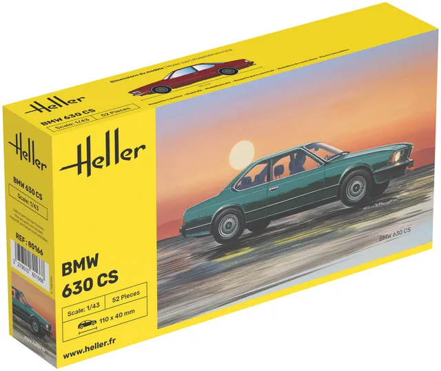 Heller The 9.99 BMW 630 CS 1/43 maquette voiture plastique