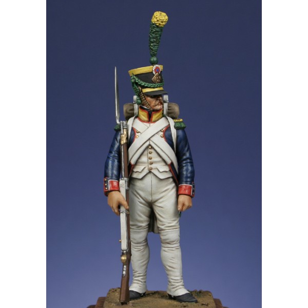 ART GIRONA Miniatures Voltigeur en shako 1806 figurine