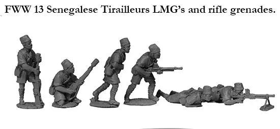 Perry Miniatures FWW13 Tirailleurs Sénégalais figurines 28mm LMG