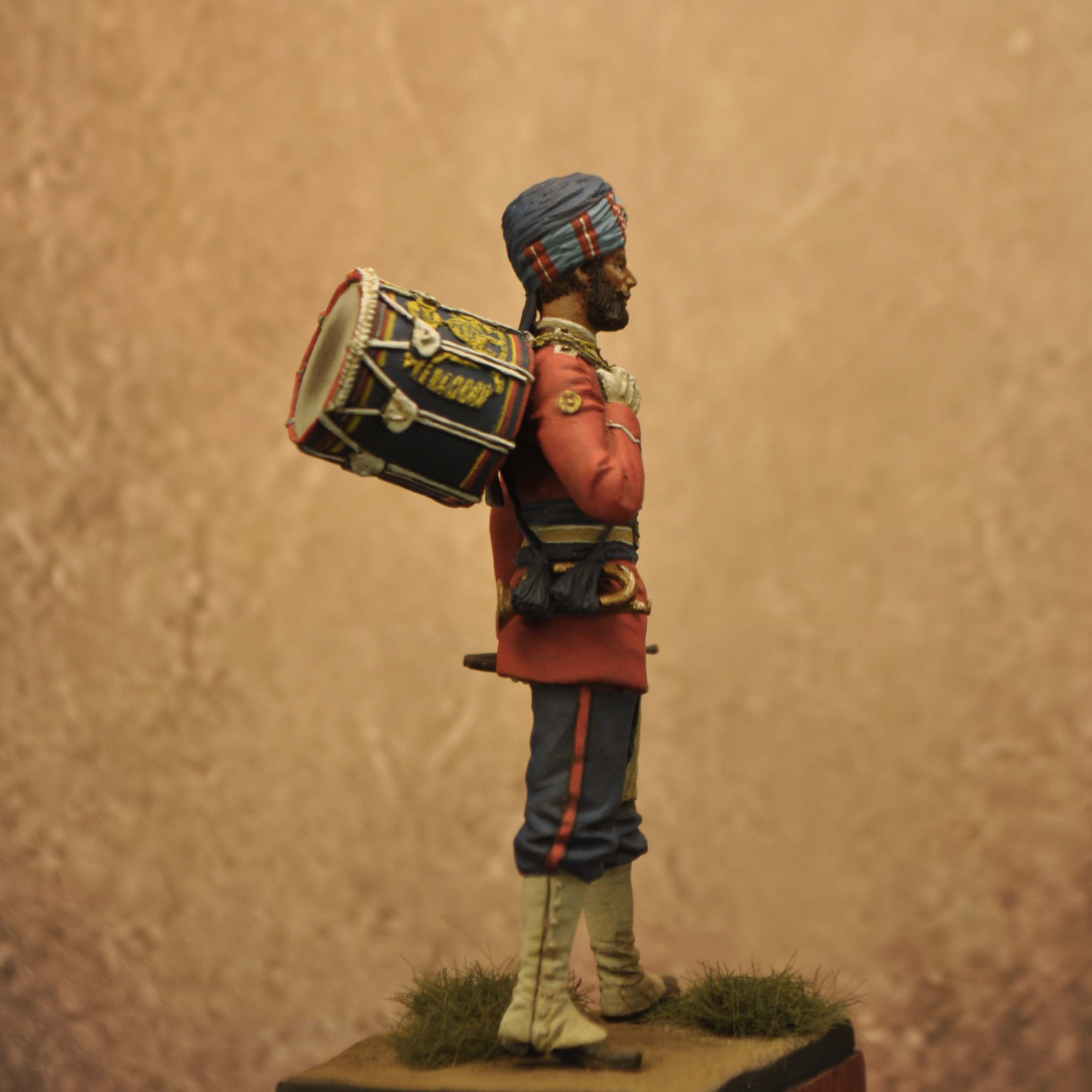 Art Girona 70mm 30th Punjabis Drummer 1928 figurine à peindre