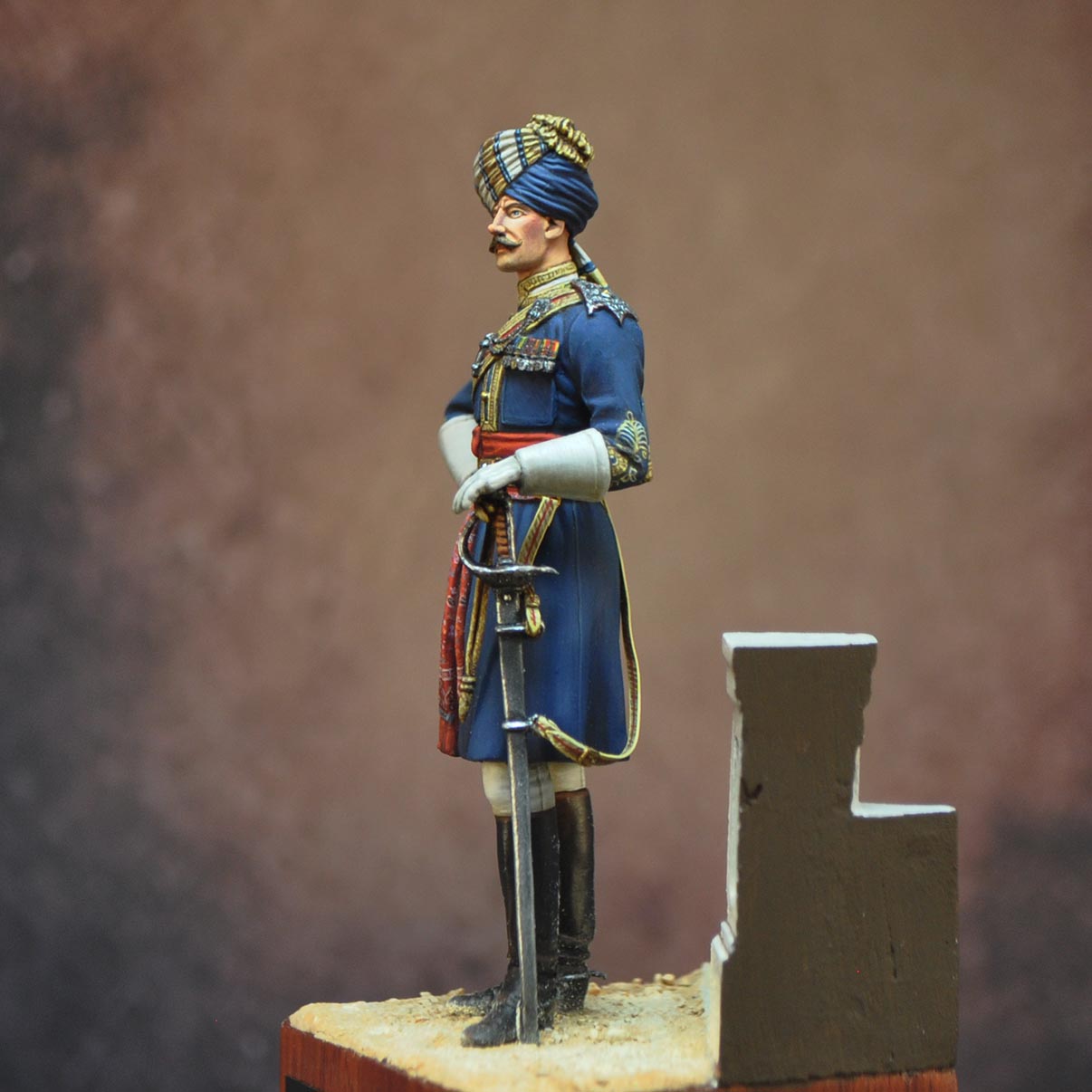 Art Girona 70mm Scinde Horse Officer figurine 70 mm