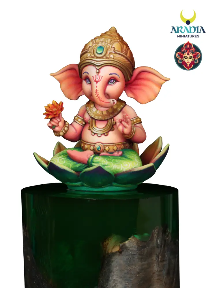 Aradia Kali Yuga Ganapati Figurine résine dieu éléphant