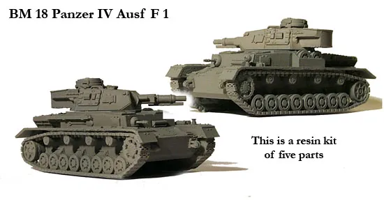 Perry Miniatures WW2 BM18 maquette Panzer IV F1 résine 28mm