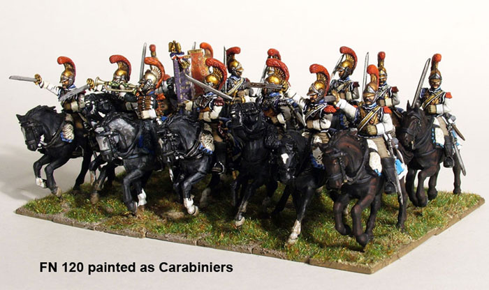 Perry FN120 coffret cavalerie lourde plastique 14 figurines 28mm