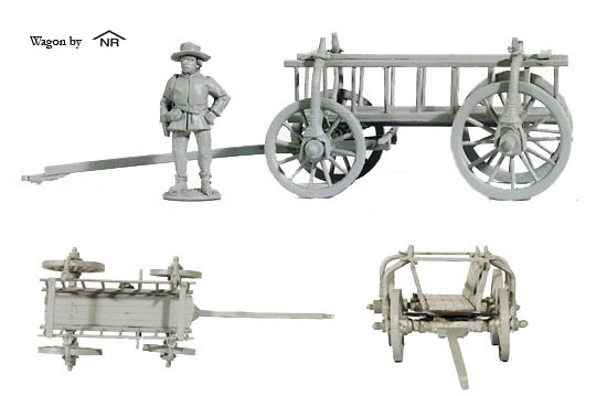 Perry Miniatures WR25 Open Wagon maquette 28mm guerre des Roses