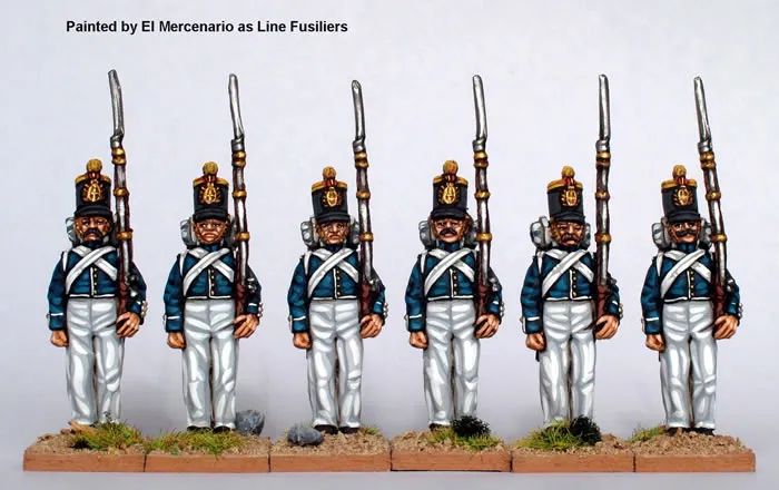 Perry Miniatures Carlist War ISA5 figurines infanterie garde-à-vous