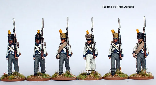 Perry NCR36 Waldeck fusiliers campagne 1809-13 figurines métal