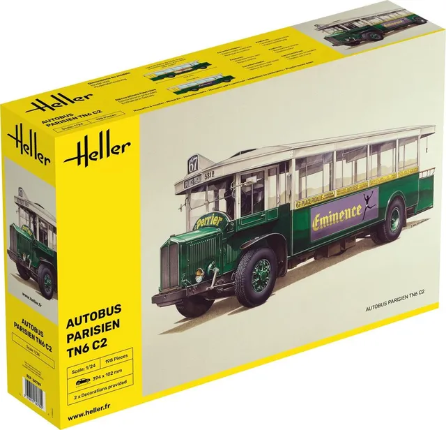 Heller Historical Collection Autobus TN6 C2 1/24 maquette bus