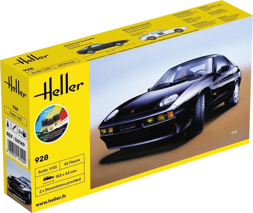 Heller Starter Kit 928 maquette voiture 1/43 kit complet