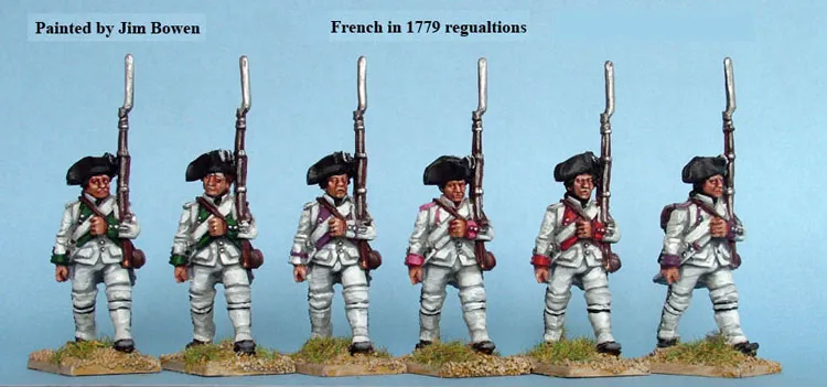 Perry Miniatures AWI AW154 Fusiliers français figurines 1779