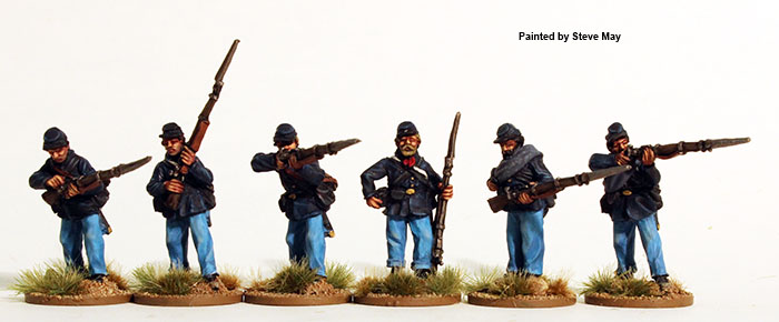 Perry Miniatures ACW 77 infanterie Union figurines ligne de tir