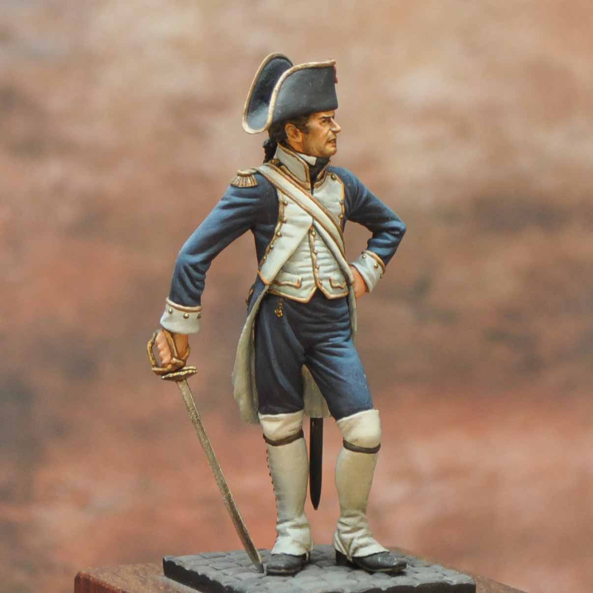 Art Girona Napoleonic War Series Militia Officer of Cadiz 1797 figurine à peindre