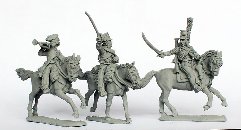 Perry Miniatures Napoleonic FE 12 commandement hussards figurines métal