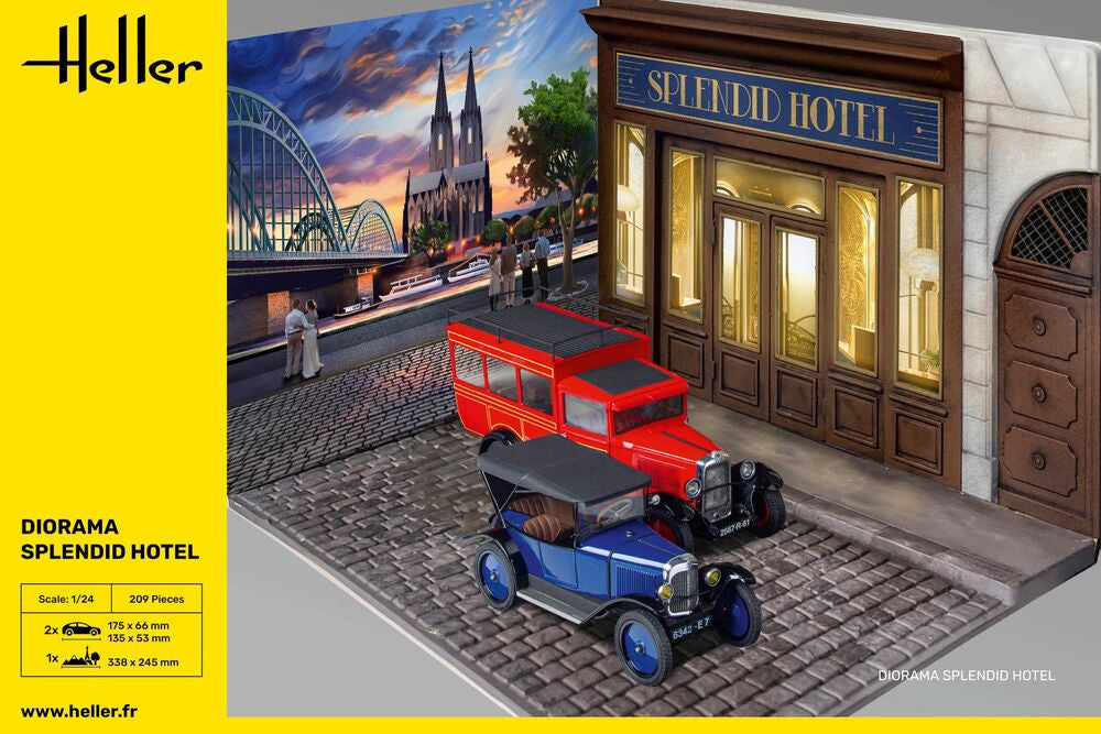 Heller Historical Splendid Hotel diorama 1/24