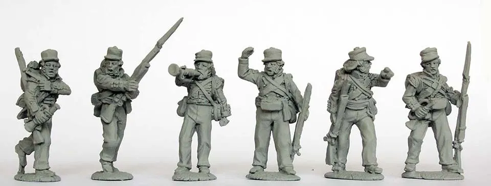 Perry Cape Frontier Wars CFB 15 sergents clairons figurines métal